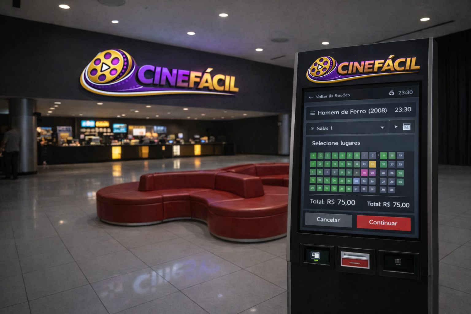Tela 1 do CineFácil